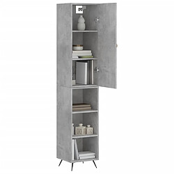 Avis Maison Chic Buffet,Meuble de Rangement,commode pour salon,Cuisine Gris béton 34,5x34x180 cm Bois d'ingénierie -MN65507