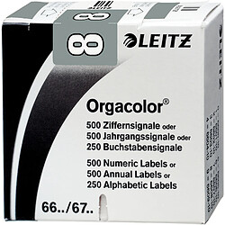 LEITZ Etiquette numérique Orgacolor '8', rouleau, gris () 