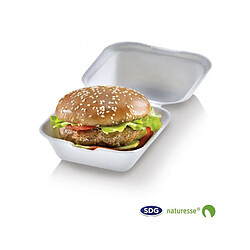 Sdg Usa Boîte à Hamburger en Pulpe de Cellulose Biodégradable 600 à 900 ml - SDG - Lot de 500 - Pulpe de cellulose0.6 