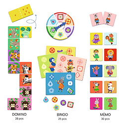 Djeco Bingo mémo domino Les p'tits copains