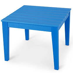 Helloshop26 Table pour enfants en pehd anti-décoloration pour intérieur / extérieur 64,5 x 64,5 x 51 cm (l x l x h) bleu 20_0007441