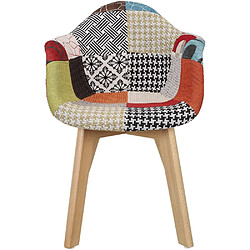 Avis The Home Deco Kids Fauteuil scandinave pour enfants Patchwork.