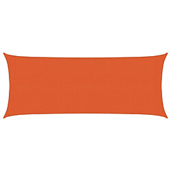 vidaXL Voile d'ombrage 160 g/m² Orange 2x4,5 m PEHD