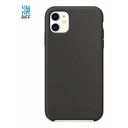 Riffi Coque arrière souple en silicone Riff Slim & Soft pour Apple iPhone 11 Pro Gris Carbone Noir 