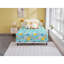 Vente-Unique Couette enfant légère imprimée à motifs floraux - 140 x 200 cm - Multicolore - DAHLINA