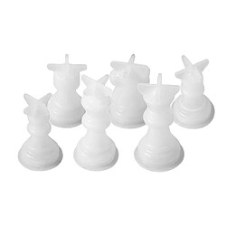 Échiquier Silicone Résine Moule Pièce D'échecs Moule Artisanat Reine Bricolage faisant des pièces d'échecs à la main en damier