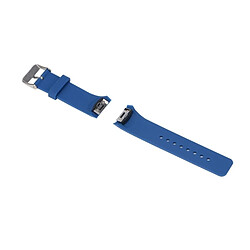 Wewoo Bracelet de montre couleur unie avec dragonne pour Galaxy Gear S2 R720 (bleu foncé)