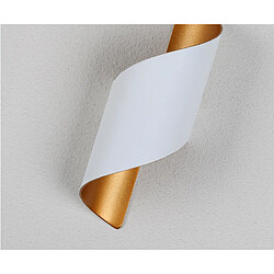 Acheter Stoex Applique Murale Led Moderne Blanc Chaud Applique Murale en Spirale Applique Murale Intérieure Blanche Pour Salon Couloir Chambre Café Bureau