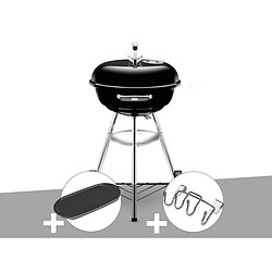 Barbecue Weber Compact Kettle 47 cm + Plancha + Support Accessoires