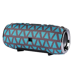 Wewoo Enceinte Bluetooth bleu et gris Haut-parleur stéréo portable V4.1 avec sangle, microphone intégré, carte TF de soutien AUX IN, distance Bluetooth: 10m +