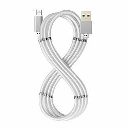 Câble USB vers micro USB Celly USBMICROMAGWH Blanc 1 m 