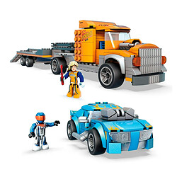 Coche Hot Wheels Mega Construx Twinduction Hauler Pack Naranja 