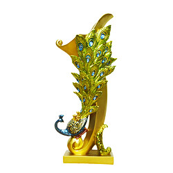 Nordique Résine Magnifique Paon En Forme de Pot de Fleur Statue Sculptures Figure Plante Fleurs Séchées Pot Artisanat Salon Décoration vase à fleurs en résine décoratif design