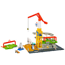 Mattel Coffret Chantier de Construction Action Drivers avec Grue et Accessoires Multicolore