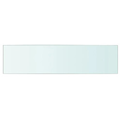 vidaXL Panneau d’étagère Verre transparent 60 x 15 cm