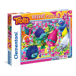 Clementoni Puzzle velours 60 pièces : Les Trolls