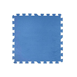 Lot de 9 dalles de protection de sol 50 x 50 cm bleues épaisseur 8 mm pour piscine - Gré