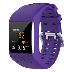 Wewoo Bracelet pour montre connectée Dragonne Sport en silicone POLAR M600 Violet