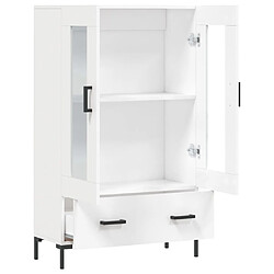 Acheter vidaXL Buffet haut blanc 69,5x31x115 cm bois d'ingénierie