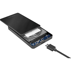 LOGILINK Boitier USB3.0 pour disque dur 2.5 HDD/SSD Noir