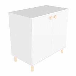 Youdoit Meuble de rangement CABI blanc 