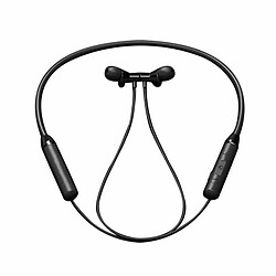 Écouteurs Étanches Compatibles Bluetooth Suspendus Cou Casque Sans Fil Sport Intra-Auriculaires Stéréo Casque Antibruit Noir 