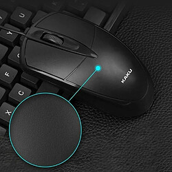 iKAKU KSC-355 Souris d'ordinateur optique avec 3 boutons 1500 DPI USB Noir