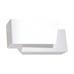 Luminaire Center Applique murale PIEGARE acier blanc 1 ampoule Matériau : acier  Coloris : blanc   Dimensions en Cm : 20 x 10 x 8  Nombre d'ampoules : 1  Type d'ampoule : G9  Puissance en Watts (W) : 40  Ampoules incluses