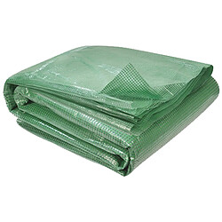 Idmarket Bâche de rechange 130 gr/m² pour serre tunnel 24m² verte DES ANDES