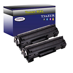 Lot de 2 Toners compatibles type T3AZUR pour HP CF283X (83X) Lot de 2 Toners compatibles type T3AZUR pour HP CF283X (83X) - 2 400p - T3AZUR