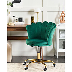 Beliani Chaise de bureau Vert MONTICELLO