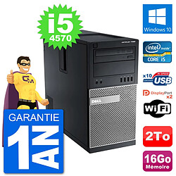 PC Tour Dell 7020 Intel Core i5-4570 RAM 16Go Disque Dur 2To Windows 10 Wifi · Occasion 