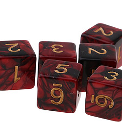 Avis 30Pcs Dés à 6 Faces Bicolore Jouet D & D MTG Dice, Jeu de Dés