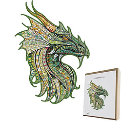 Avis RedMiter Puzzle en bois 180 pièces pour enfants et adultes – Dragon - Multicolore