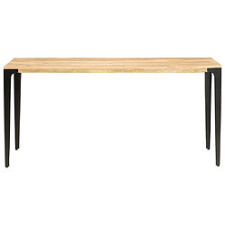 vidaXL Table de salle à manger 160x80x76 cm Bois de manguier solide