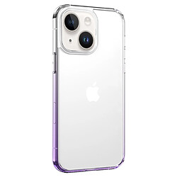 Coque en TPU USAMS antijaune, couleur dégradée pour votre iPhone 14 - dégradé violet 