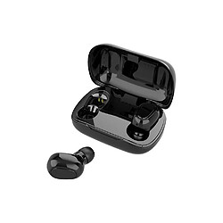 Universal L21 TWS casque sans fil bluetooth 5.0 casque mini bouchon d'oreille stéréo bouchon d'oreille sport basse basse son microphone intégré téléphone noir 