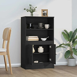 Avis Maison Chic Buffet,Meuble de Rangement,commode pour salon,Cuisine noir 60x35,5x103,5 cm bois d'ingénierie -MN20897