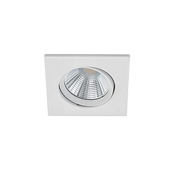 Lumière Downlight Encastrable Carré Moderne Blanc Mat 3000K IP23