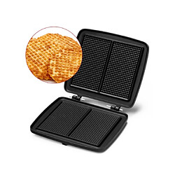 Croque-gaufre-gaufrettes 3 plaques 1200w noir - fri02824512blp-1 - FRIFRI pas cher