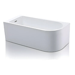 Avis Vente-Unique Baignoire d'angle - 240L - 170 x 75 x 58 cm - Blanche - Angle gauche - ANIKA