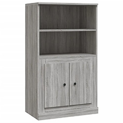 Maison Chic Buffet,Meuble de Rangement,commode pour salon,Cuisine sonoma gris 60x35,5x103,5 cm bois d'ingénierie -MN85263