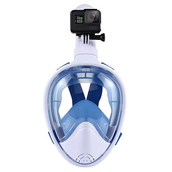 Wewoo Masque de plongée bleu pour GoPro HERO6 / 5/5 Session / 4 Session / 4/3 + / 3/2/1, Xiaomi et autres caméras d'action, taille S / M 260mm Tube Sports nautiques Équipement de complet Dry Snorkel