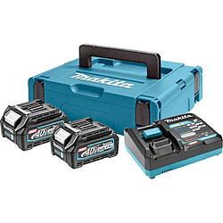 Pack énergie Makita Max XGT LithiumIon 2 batteries 25 Ah chargeur 40 V coffret MAKPAC 