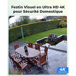 Reolink 8MP Caméra Surveillance Extérieure PoE, Détection Personne/Véhicule, Vision Nocturne 30m, Support Audio, Etanche IP66, Time Lapse,Noir