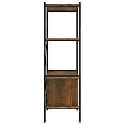 Acheter vidaXL Étagère à 4 niveaux armoire 80x40x130cm Acier bois d'ingénierie