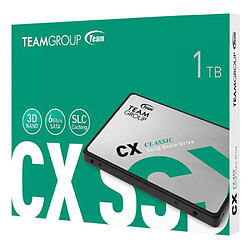 Team Group CX2 Disque Dur SSD Interne 1000Go 2.5" 3D NAND SATA 540Mo/s Gris