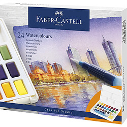 FABER-CASTELL Peinture aquarelle en godets, étui de 24 ()