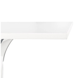 Acheter Alterego Table de terrasse carrée 'LIMPID' blanche intérieur/extérieur - 68x68 cm