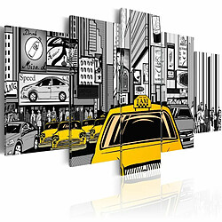 Paris Prix Tableau Imprimé Taxi de Dessin Animé 50 x 100 cm 